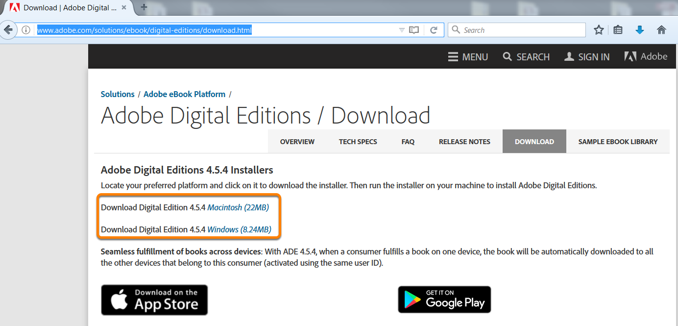 adobe digital editions 4.0 free download for windows 7